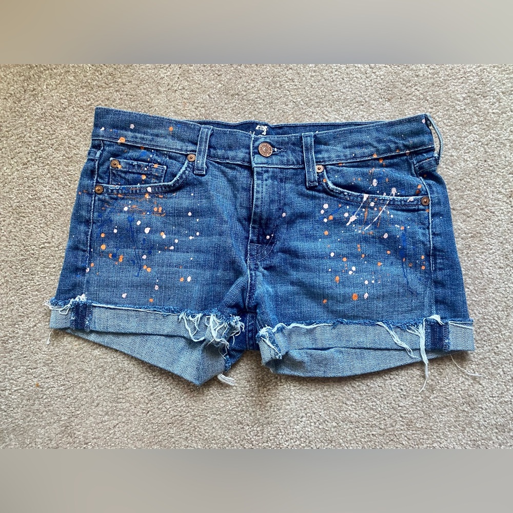 7 for All Mankind Painted Shorts 28